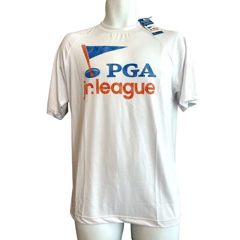 Men's or Women's Small Garb PGA Jr League White Short Sleeve Shirt Golf New NWT